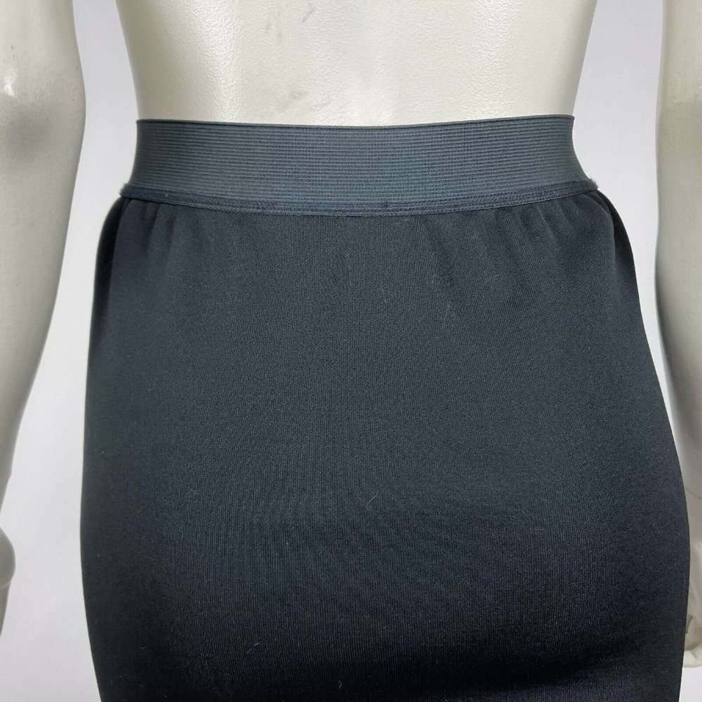 Sandro Paris Leather Front Mini Skirt Elastic Wais - Picture 6 of 11